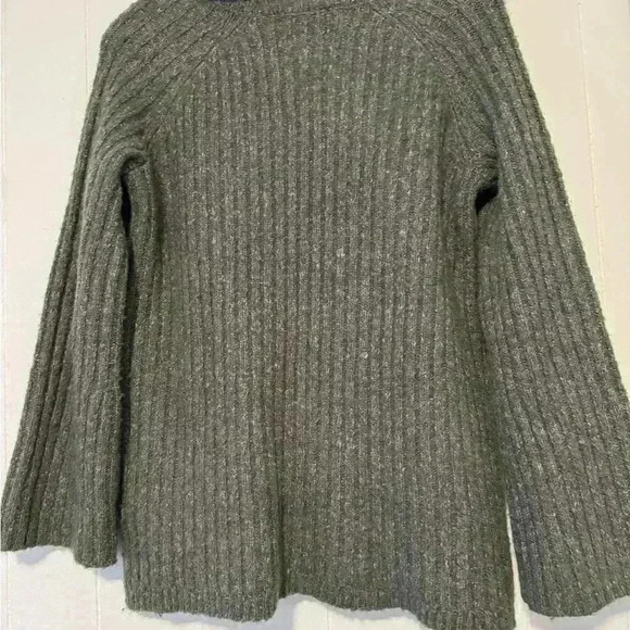 Simply Vera Wang RIBBED COWL NECK KNIT SWEATER Tunic Green Size Small - Picture 3 of 6